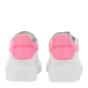 Alexander McQueen Oversized Sneaker White/Pink Glitter 38/8